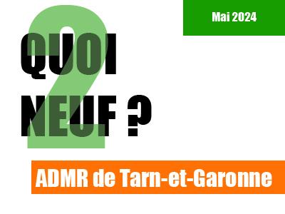 Les actualités de l’ADMR, aide au ménage dans le Tarn-et-Garonne