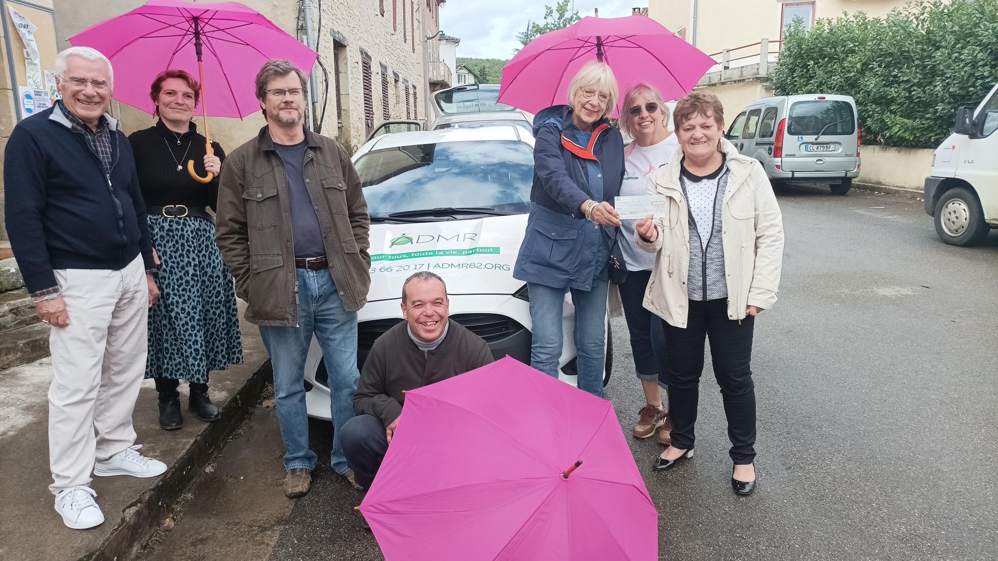 Don de l’association Mains Tendues 82 à l’ADMR de Viaur Aveyron