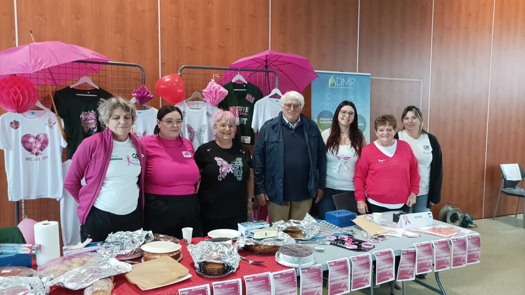 stand à la journée rose de caussade