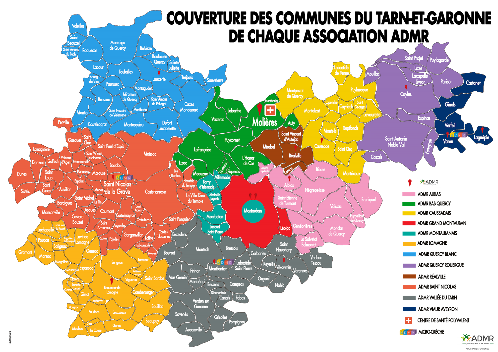 Les associations ADMR de Tarn-et-Garonne